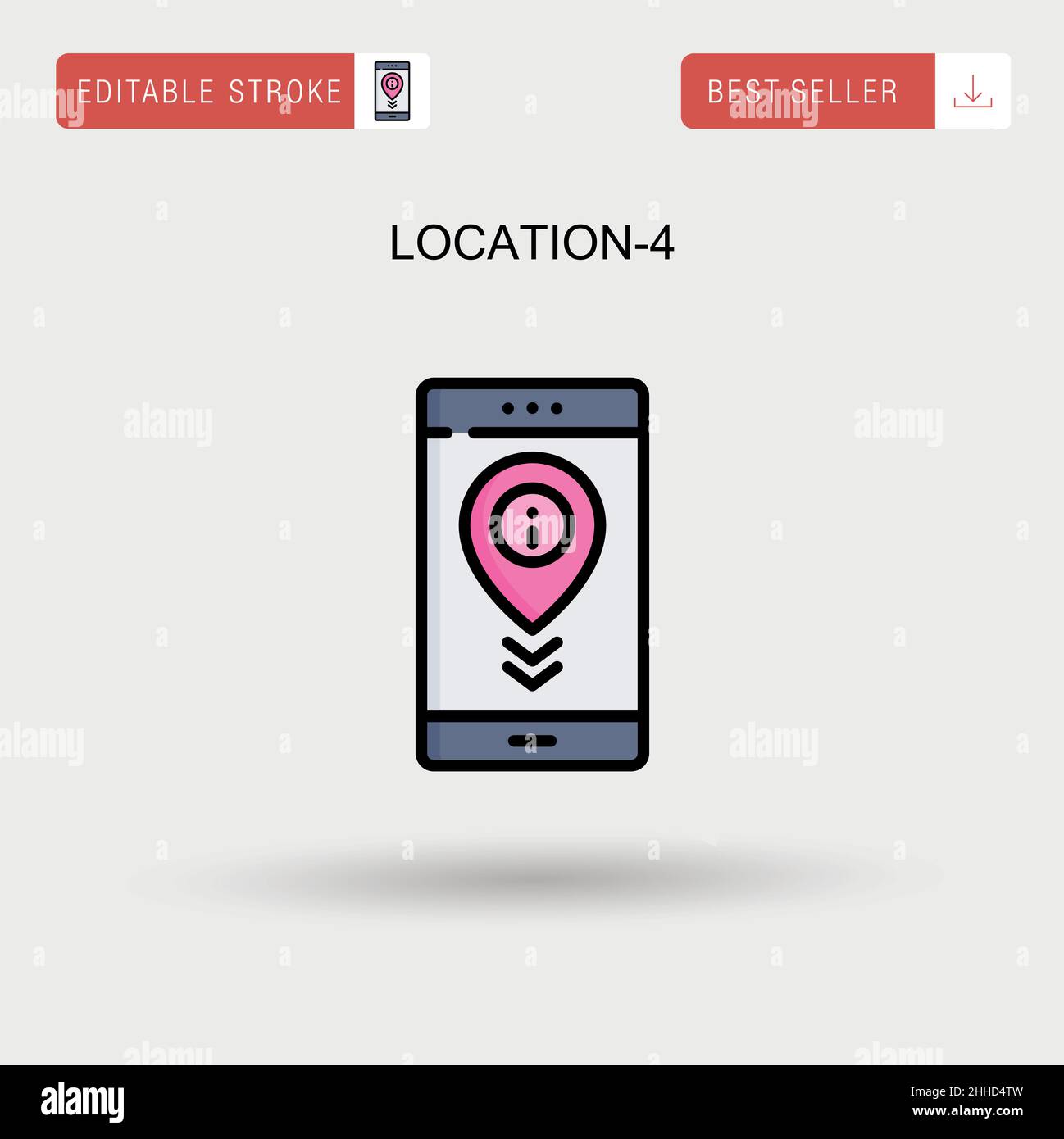 Location-4 Simple vector icon Stock Vector Image & Art - Alamy