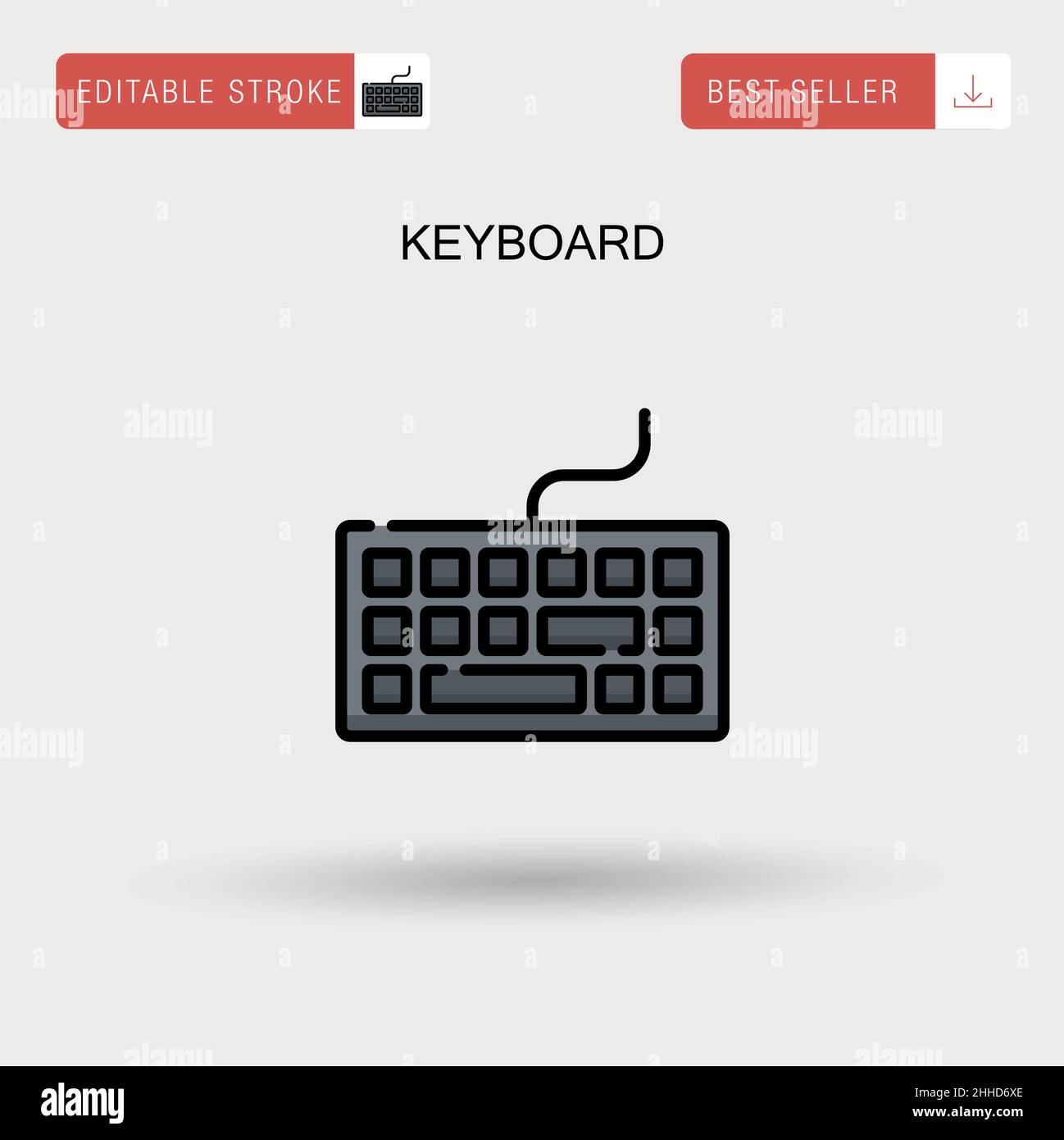 Keyboard Simple vector icon Stock Vector Image & Art - Alamy