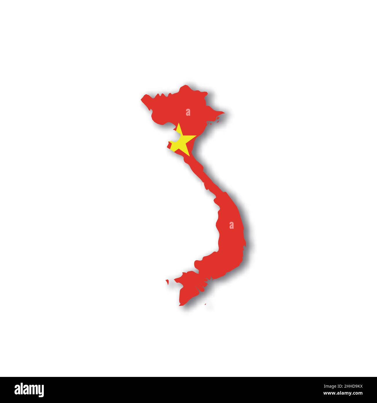 Vietnam map flag hi-res stock photography and images - Alamy