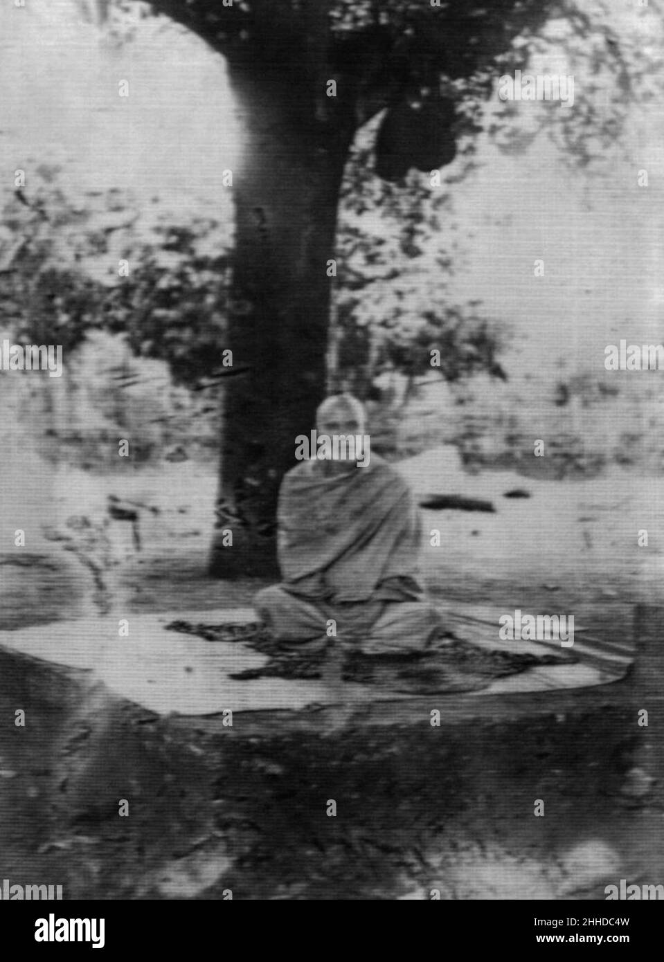Sree Narayana guru at Meditation. Stock Photo