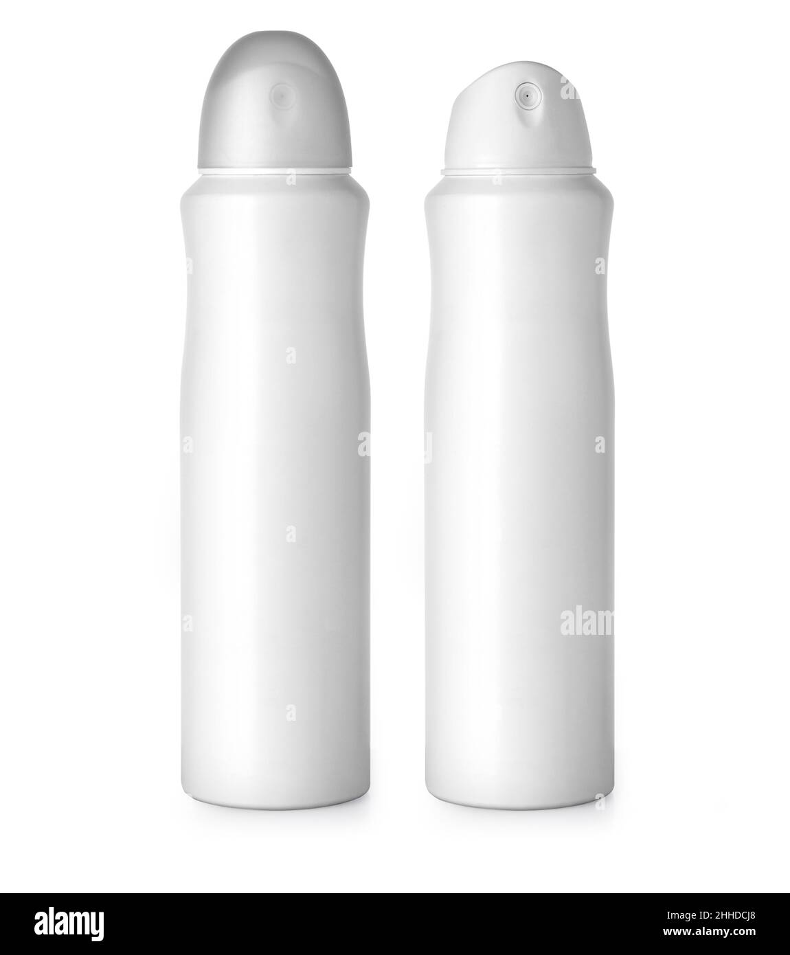 Blank white spray can isolated on white background Stock Photo - Alamy