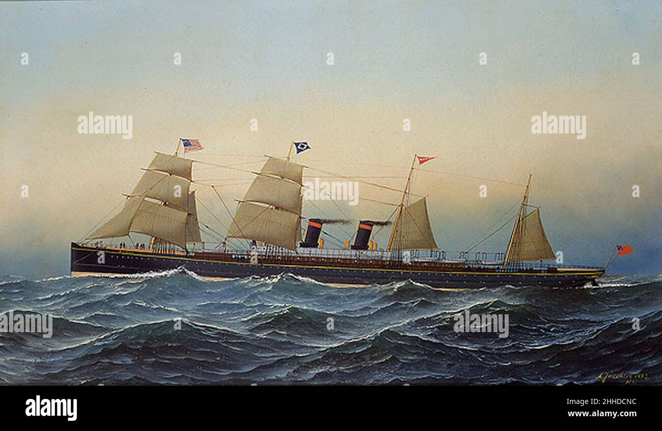 SS Alaska (Guion Line) Antonio Jacobsen (1881 Stock Photo Alamy