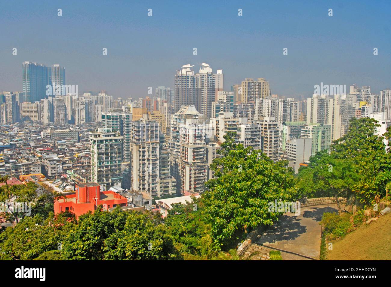 aerial view on Macau city, China Stock Photo
