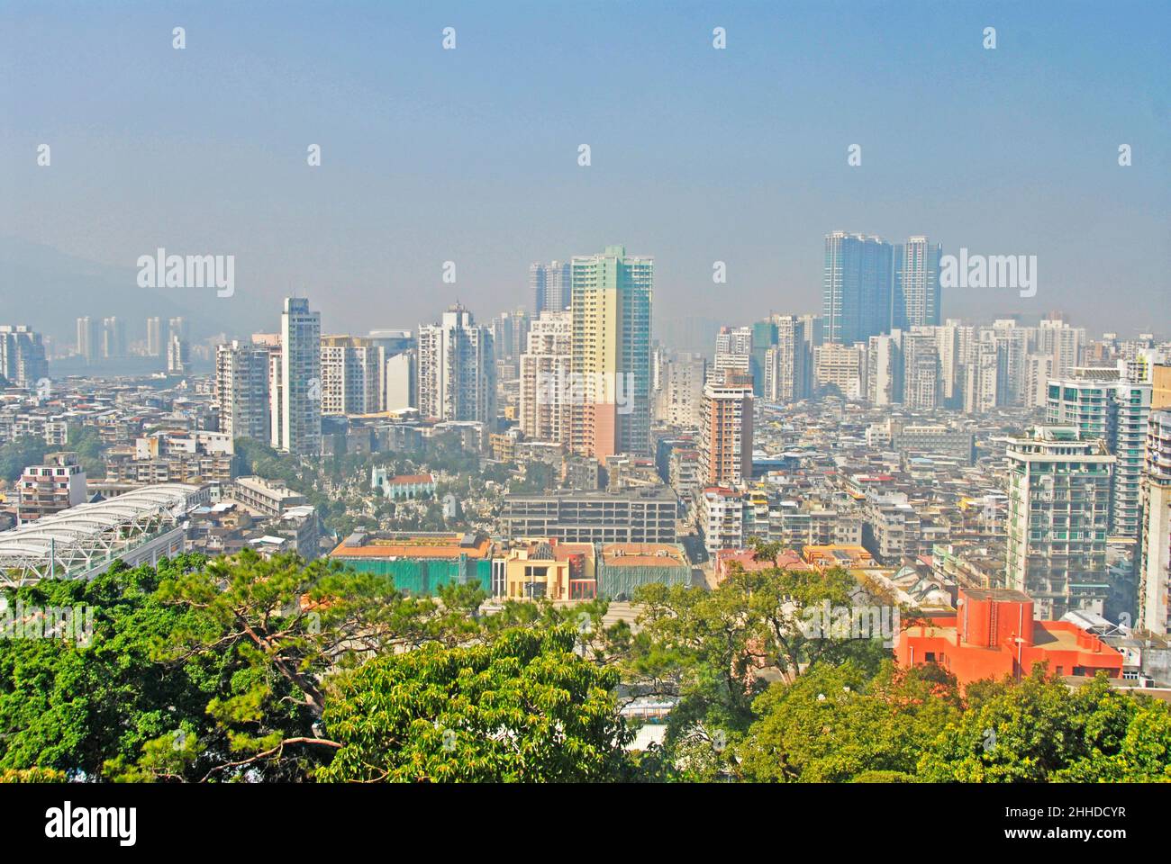 aerial view on Macau city, China Stock Photo