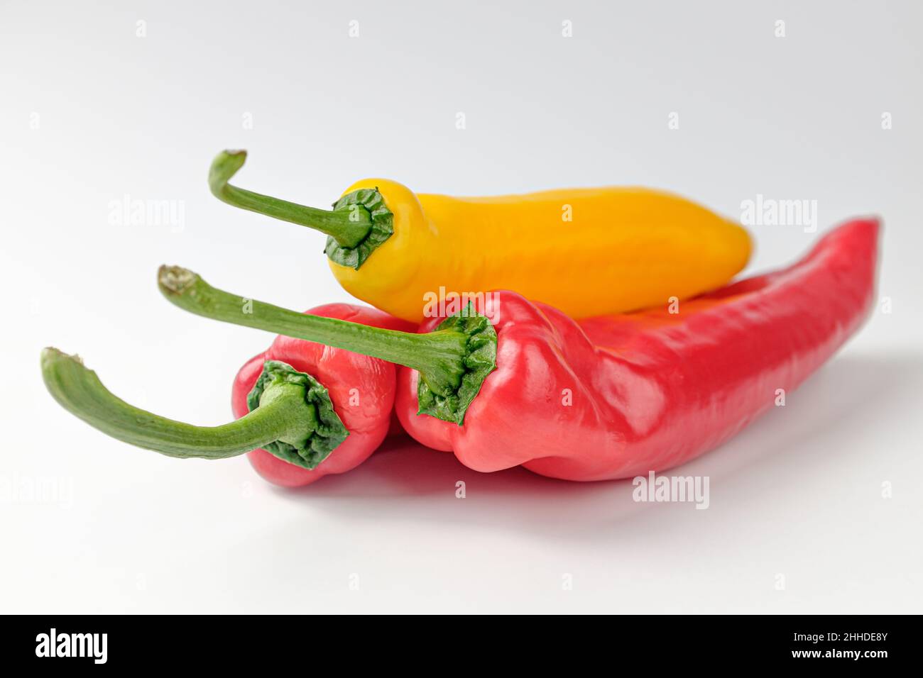 Vegetables with high sugar content. Vegetables with a crunchy texture. Pepper vegetables Stock Photo