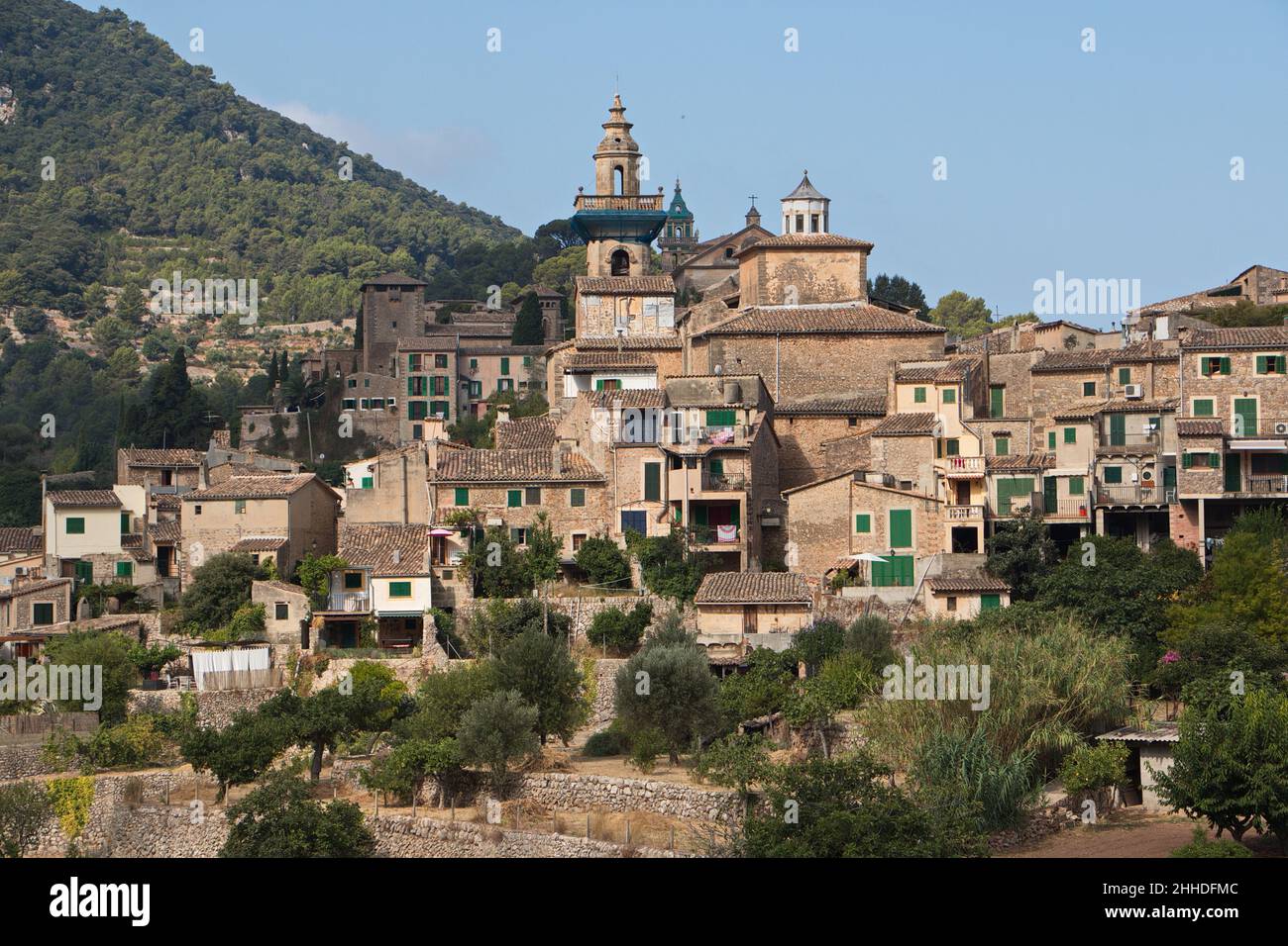 Village Valldemossa At The Road MA10 In Tramuntana Mountains On village-valldemossa-at-the-road-ma10-in-tramuntana-mountains-on