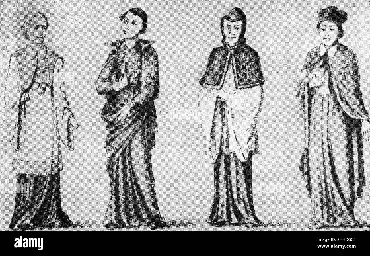 St esprit costumes 001 Stock Photo Alamy