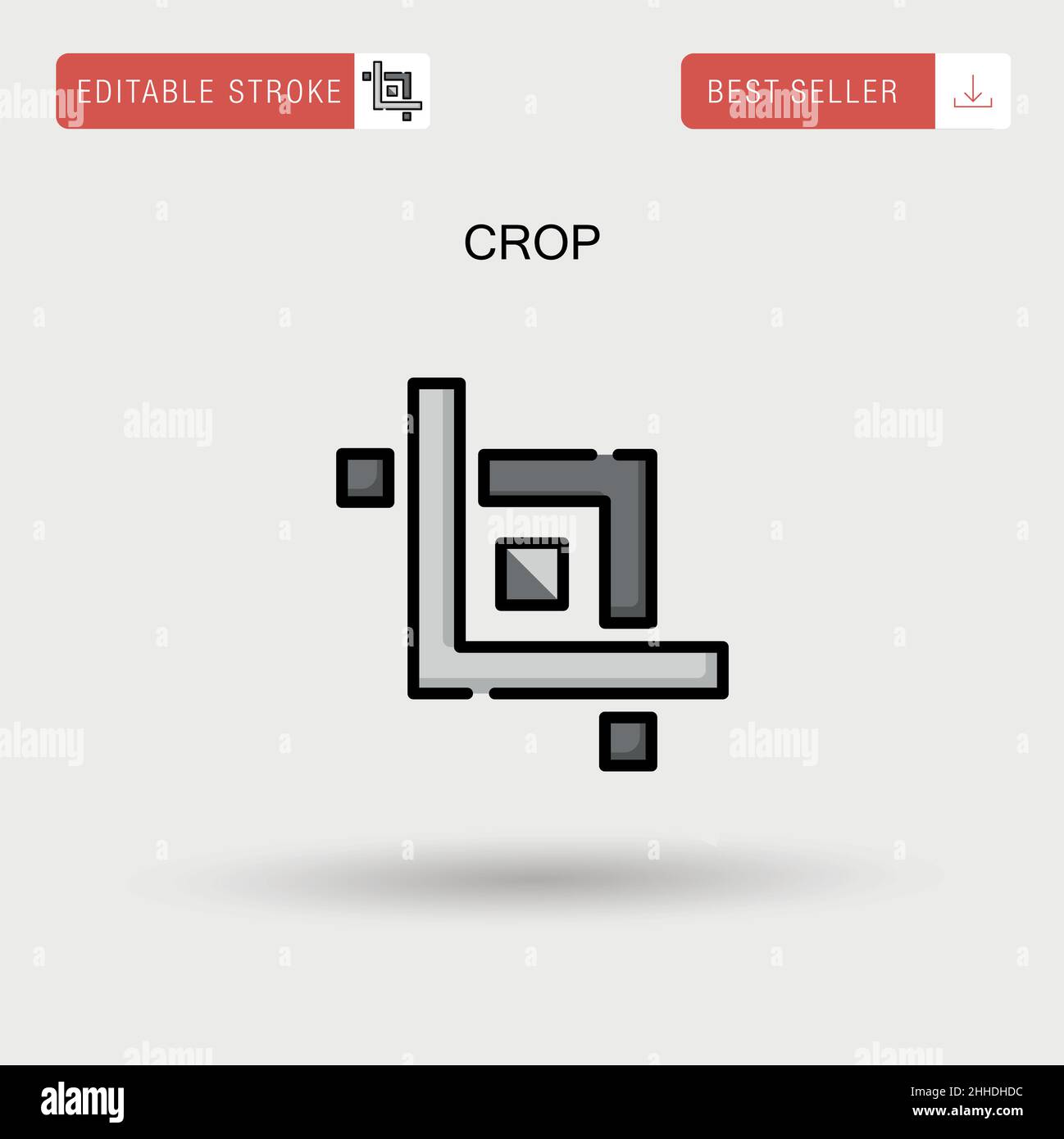 Crop Simple vector icon Stock Vector Image & Art - Alamy