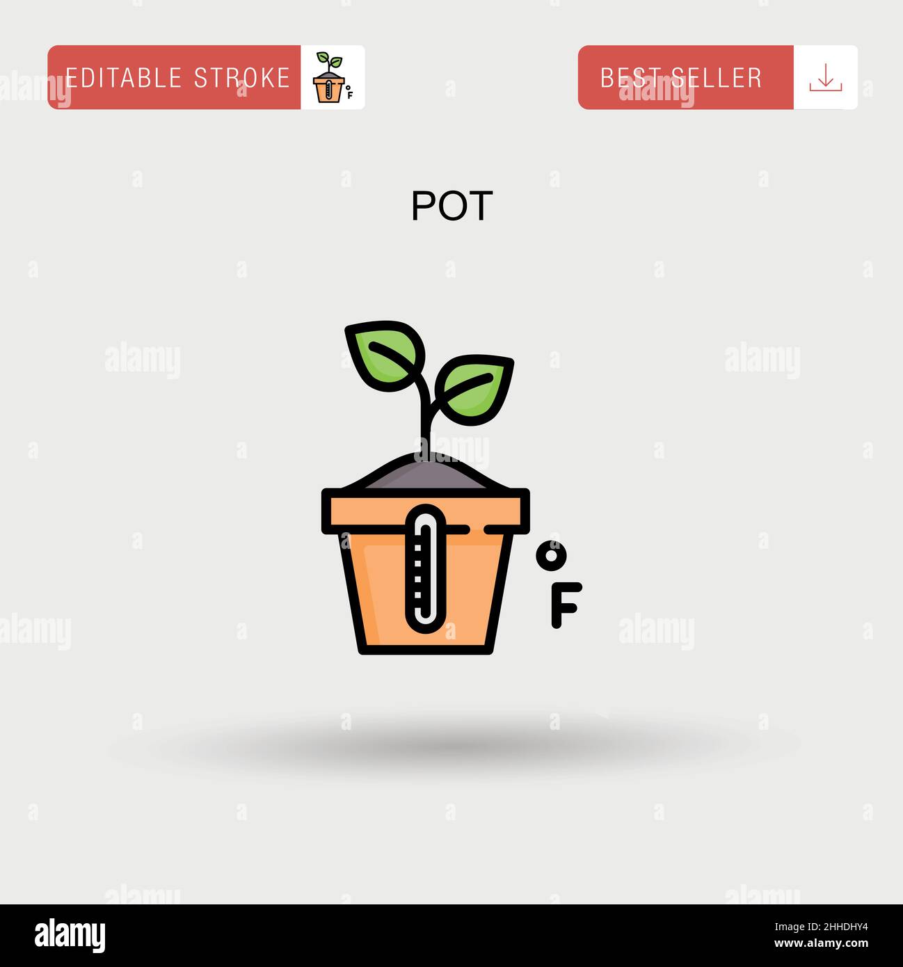 Pot Simple vector icon Stock Vector Image & Art - Alamy