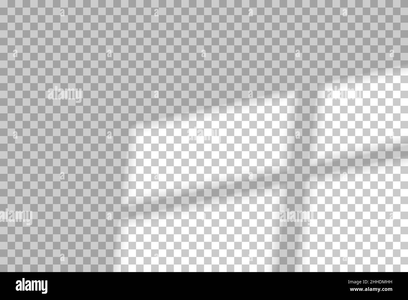 Shadow and light from window on transparent background. Vector ...
