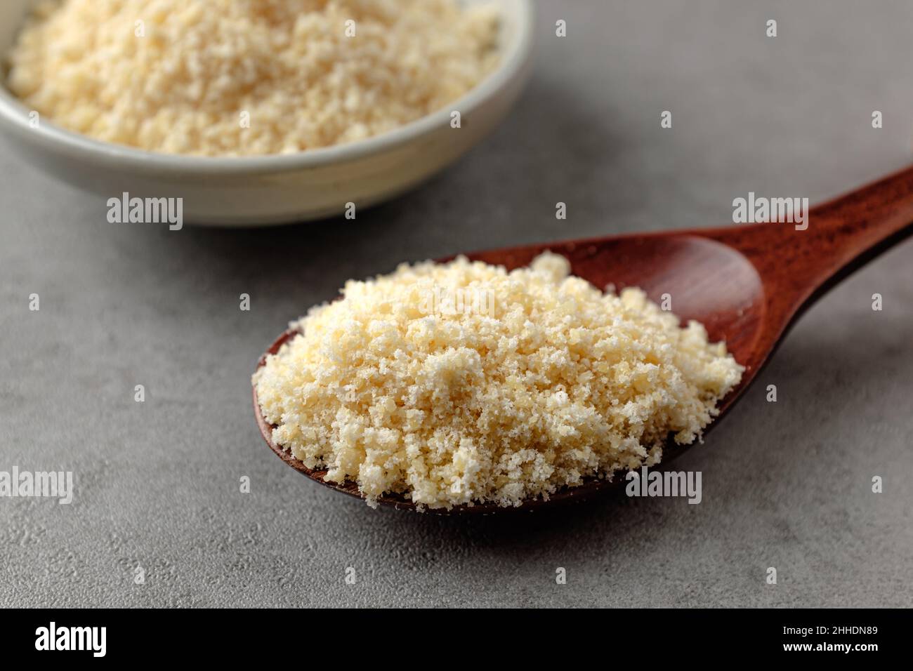 Parmesan Cheese. fine cheese powder. savory and salty powder Stock Photo Alamy