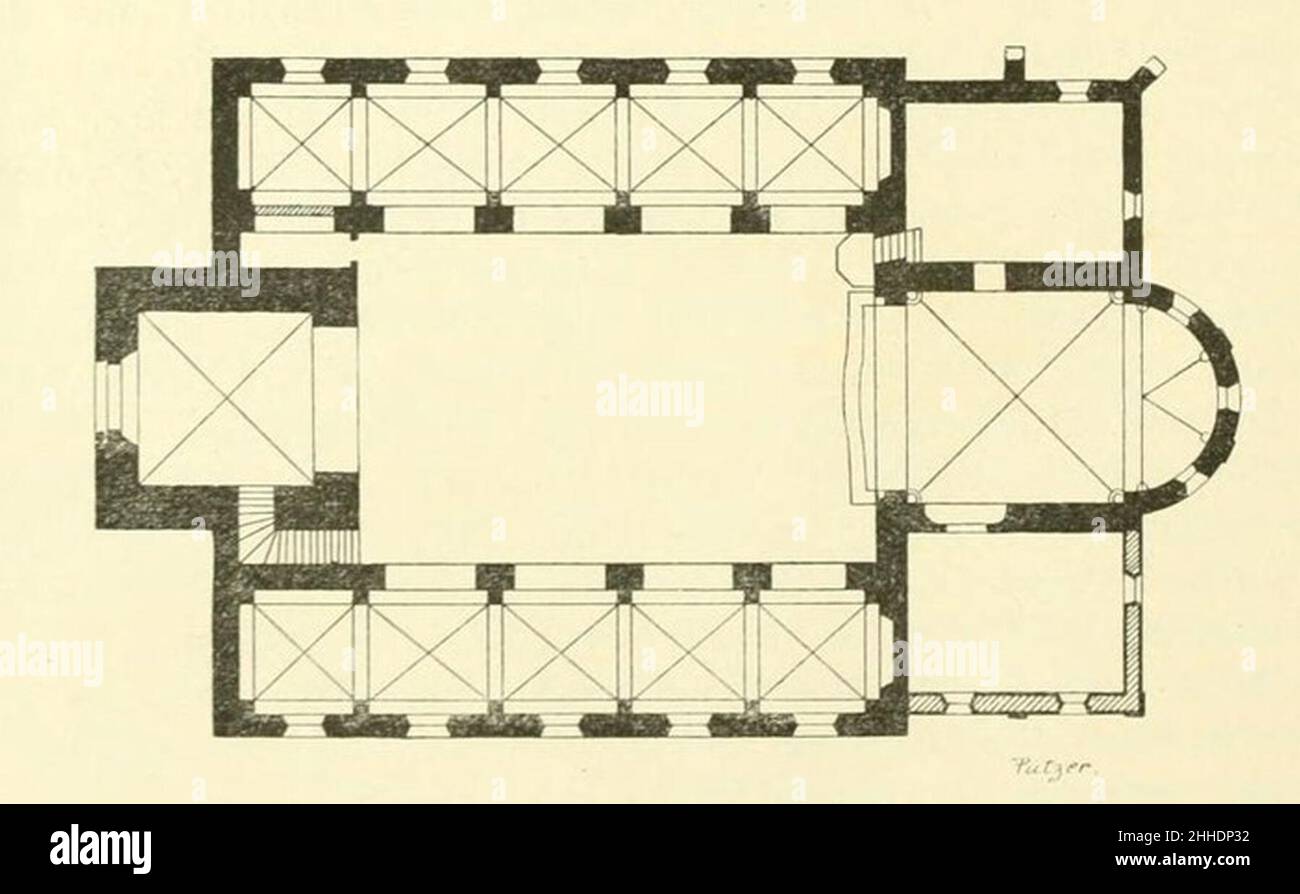 St Remigius Wittlaer 1894. Stock Photo