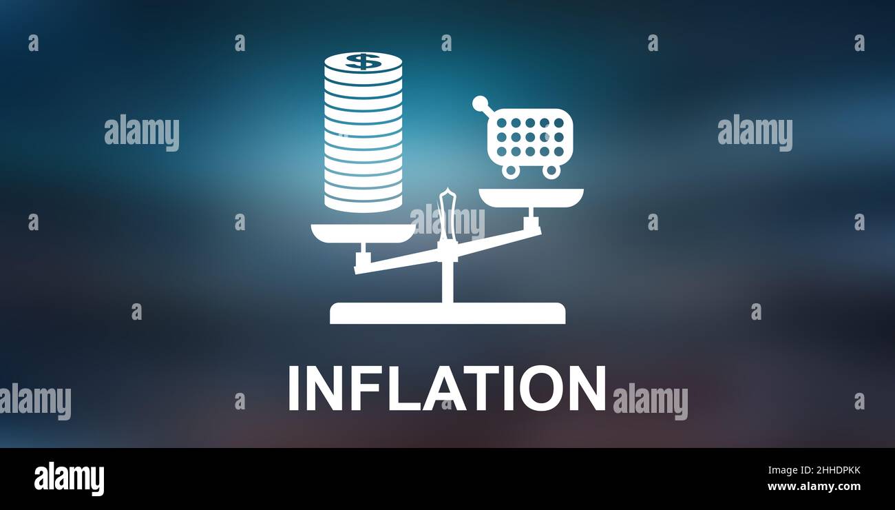 Illustration of an inflation concept Stock Photo - Alamy