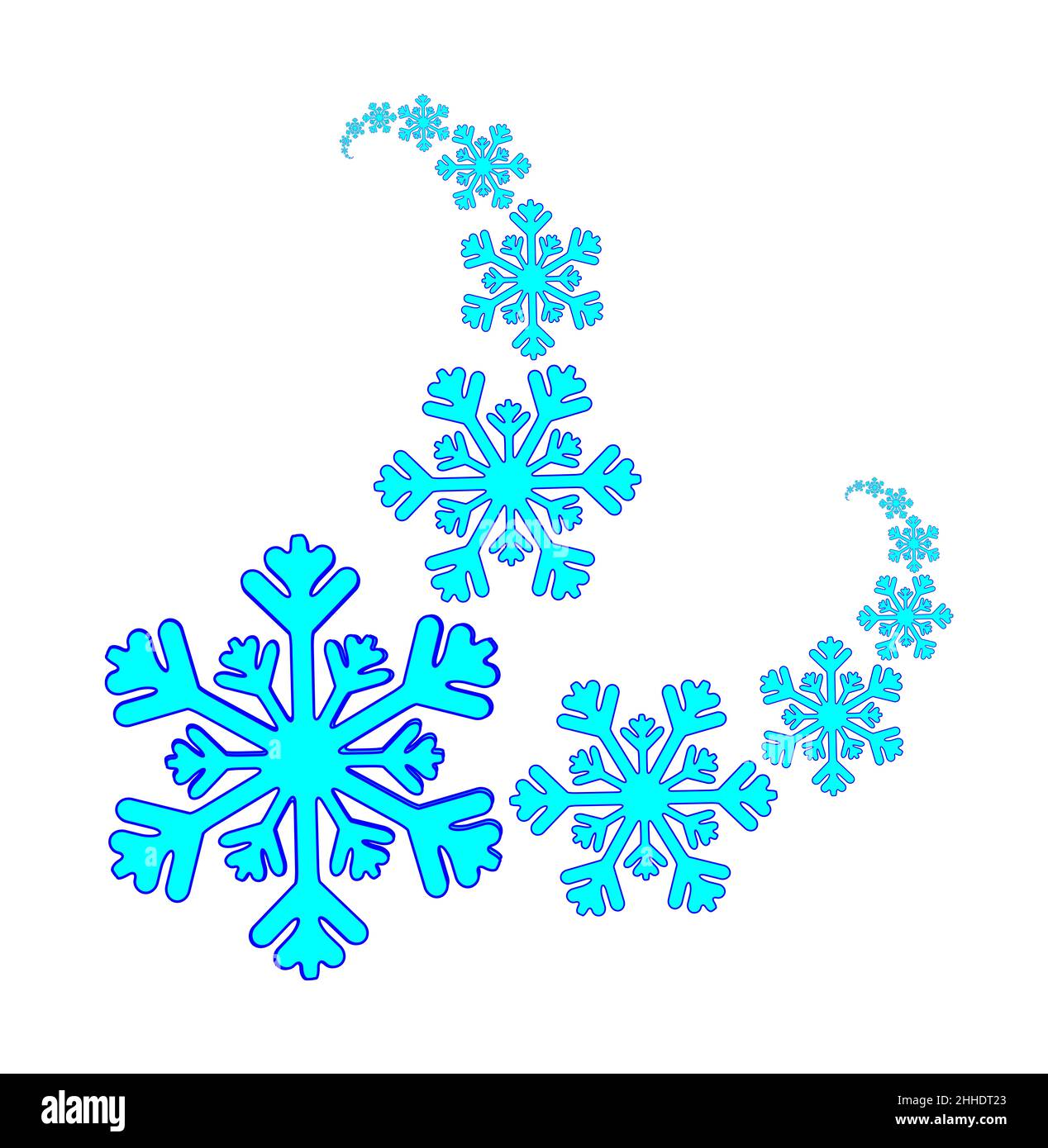 Snow flakes cartoon Cut Out Stock Images & Pictures - Alamy
