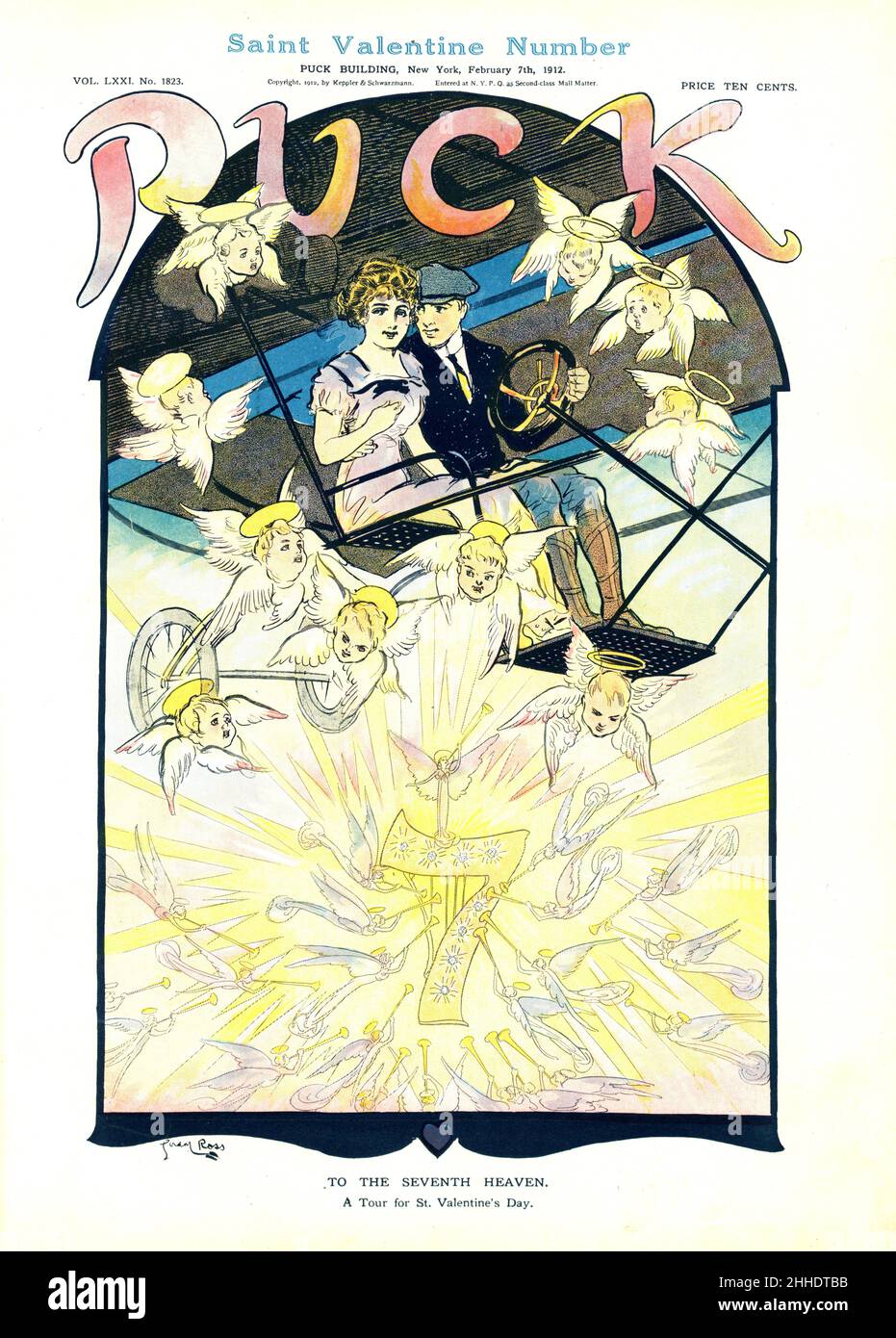 Gordon Ross artwork - To the Seventh Heaven - 1912 Stock Photo