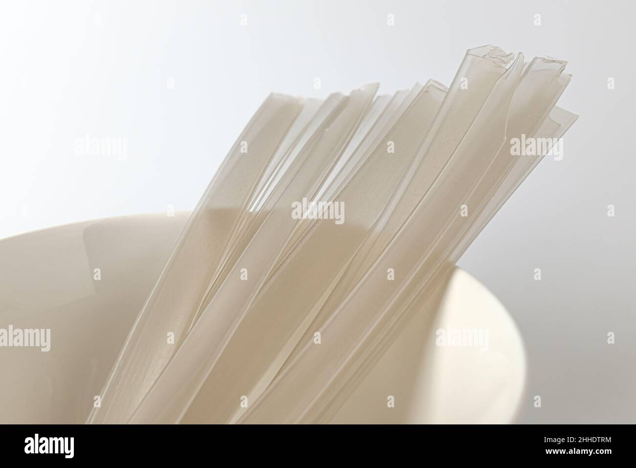 flat and thin food. noodles made from starch. Foods containing sweet potato starch, potato