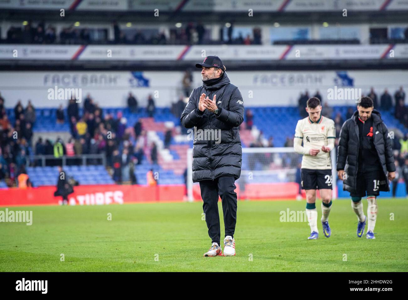 LONDON, ENGLAND - JANUARY 23: manager Jurgen Klopp of Liverpool during the Premier League match between Crystal Palace and Liverpool at Selhurst Park Stock Photo