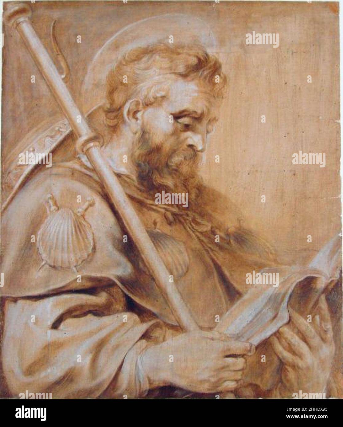 St. James the Elder by Pieter Claesz. Soutman. Stock Photo