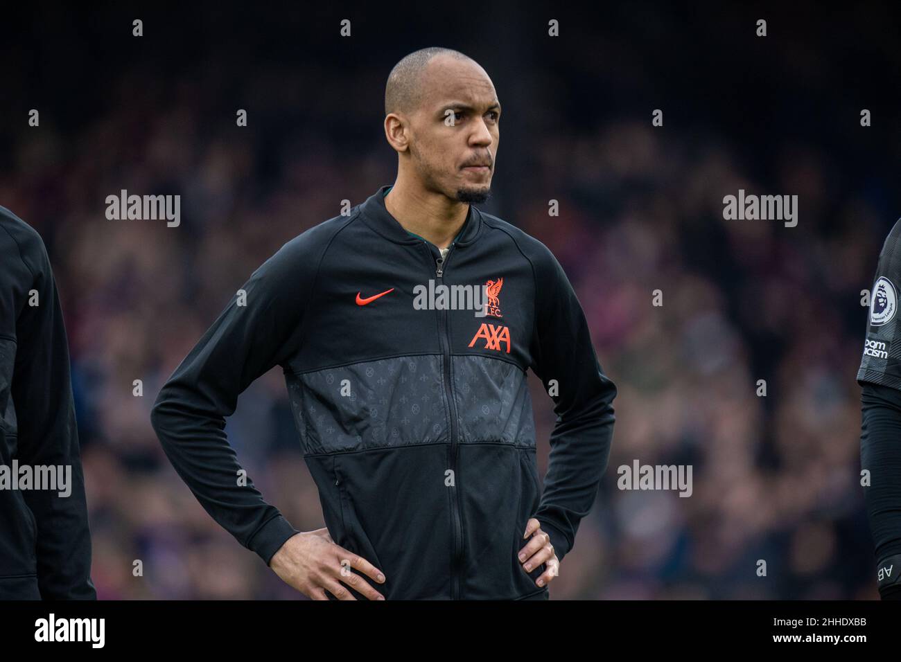 LONDON, ENGLAND - JANUARY 23: Fabinho during the Premier League match between Crystal Palace and Liverpool at Selhurst Park on January 23, 2022 in Lon Stock Photo