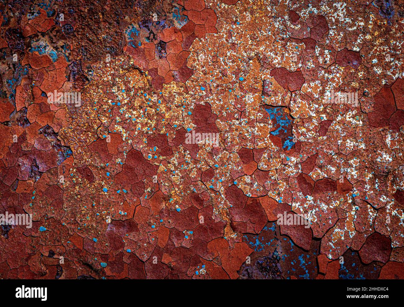 Rusted Iron Sheet with Paint Stock Photo Alamy