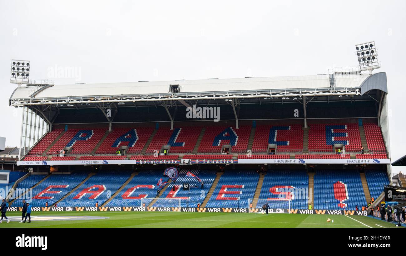 LONDON, ENGLAND - JANUARY 23: during the Premier League match between Crystal Palace and Liverpool at Selhurst Park on January 23, 2022 in London, Uni Stock Photo