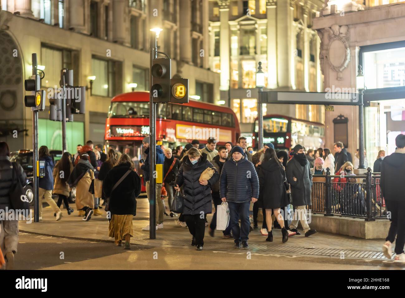 London the West End Regents Street and Oxford Street Stock Photo - Alamy