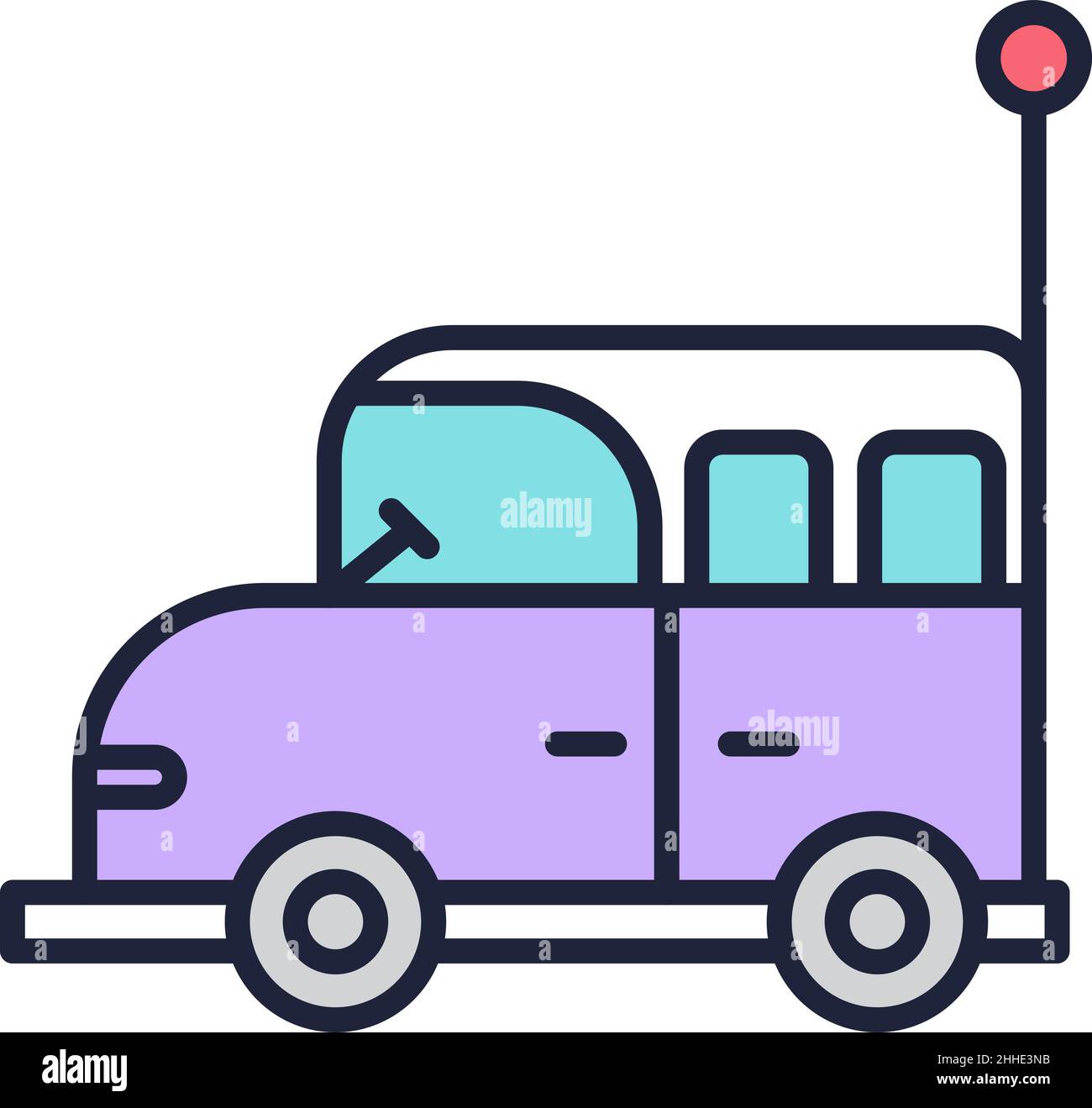 Small mini van isolated car vector icon Stock Vector Image & Art - Alamy