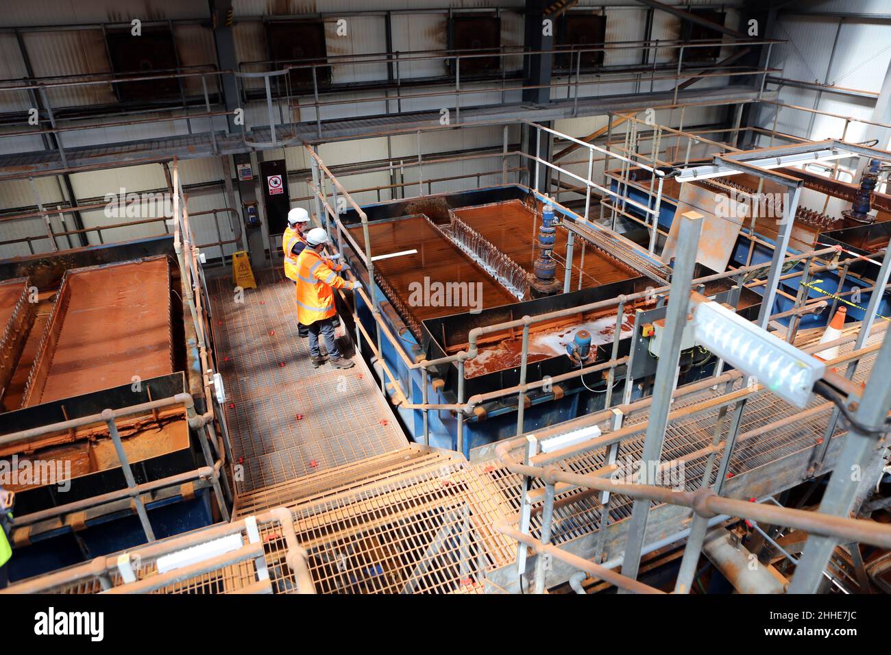 The Dawdon Mine Water Treatment Plant (the site of an original mining pit) in the seaside and