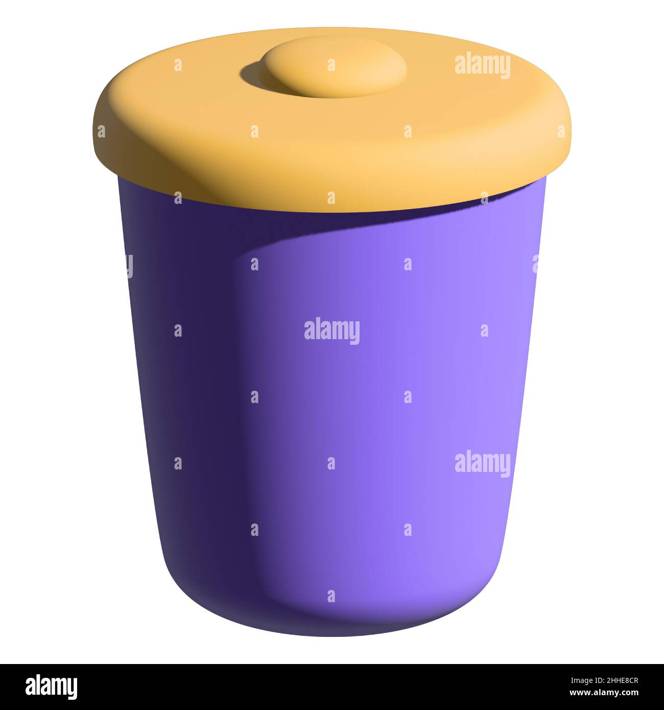 3d realistic trash bin Stock Photo