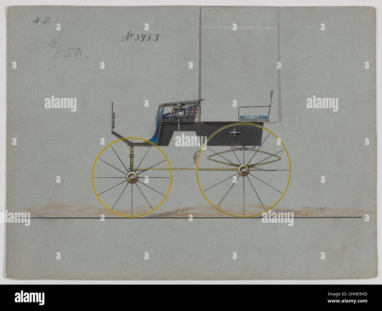 Design for T-Cart, no. 3953 1885 Brewster & Co. American Brewster ...