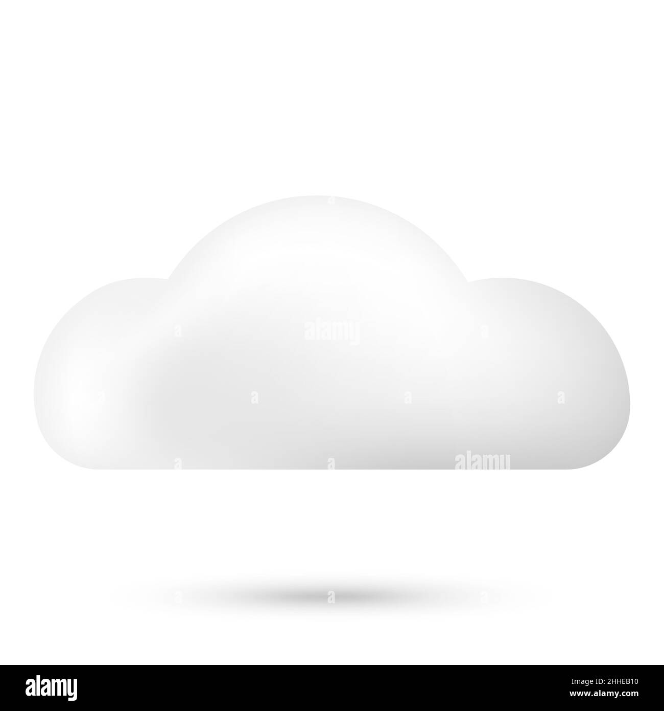 White 3d cloud Stock Vector