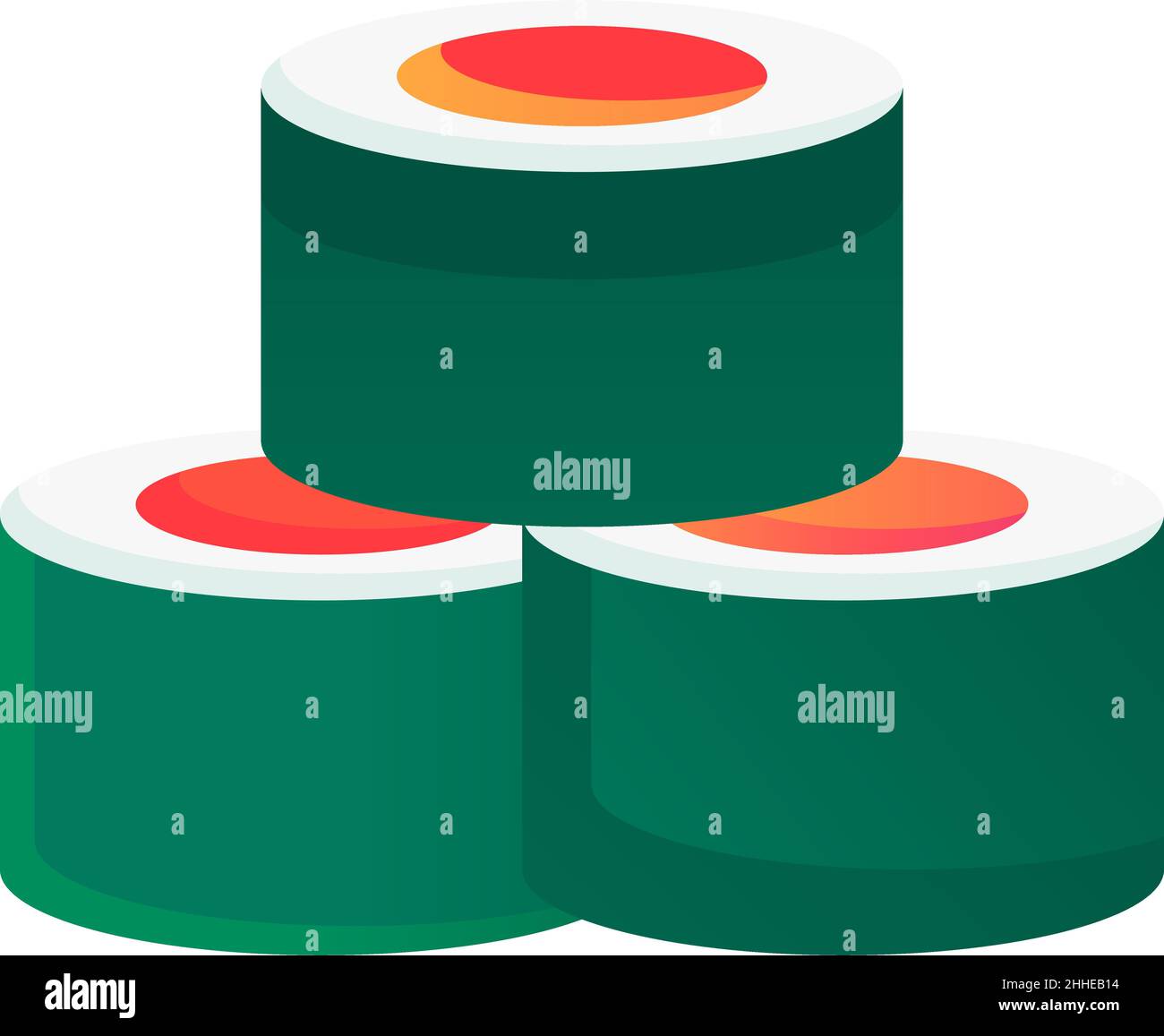 Sushi icon vector asian roll menu logo Stock Vector Image & Art - Alamy