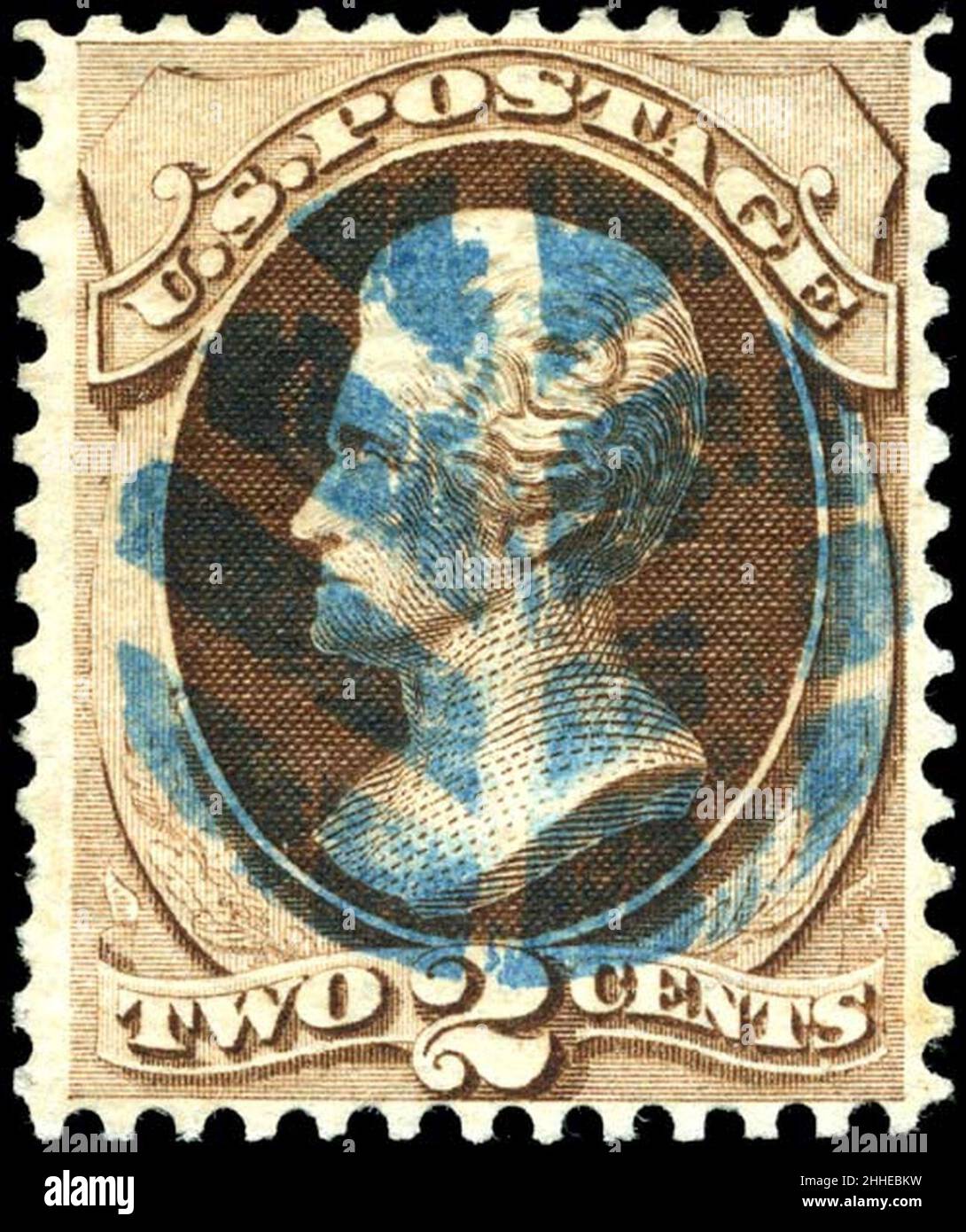 Stamp US 1870 2c Jackson Stock Photo - Alamy