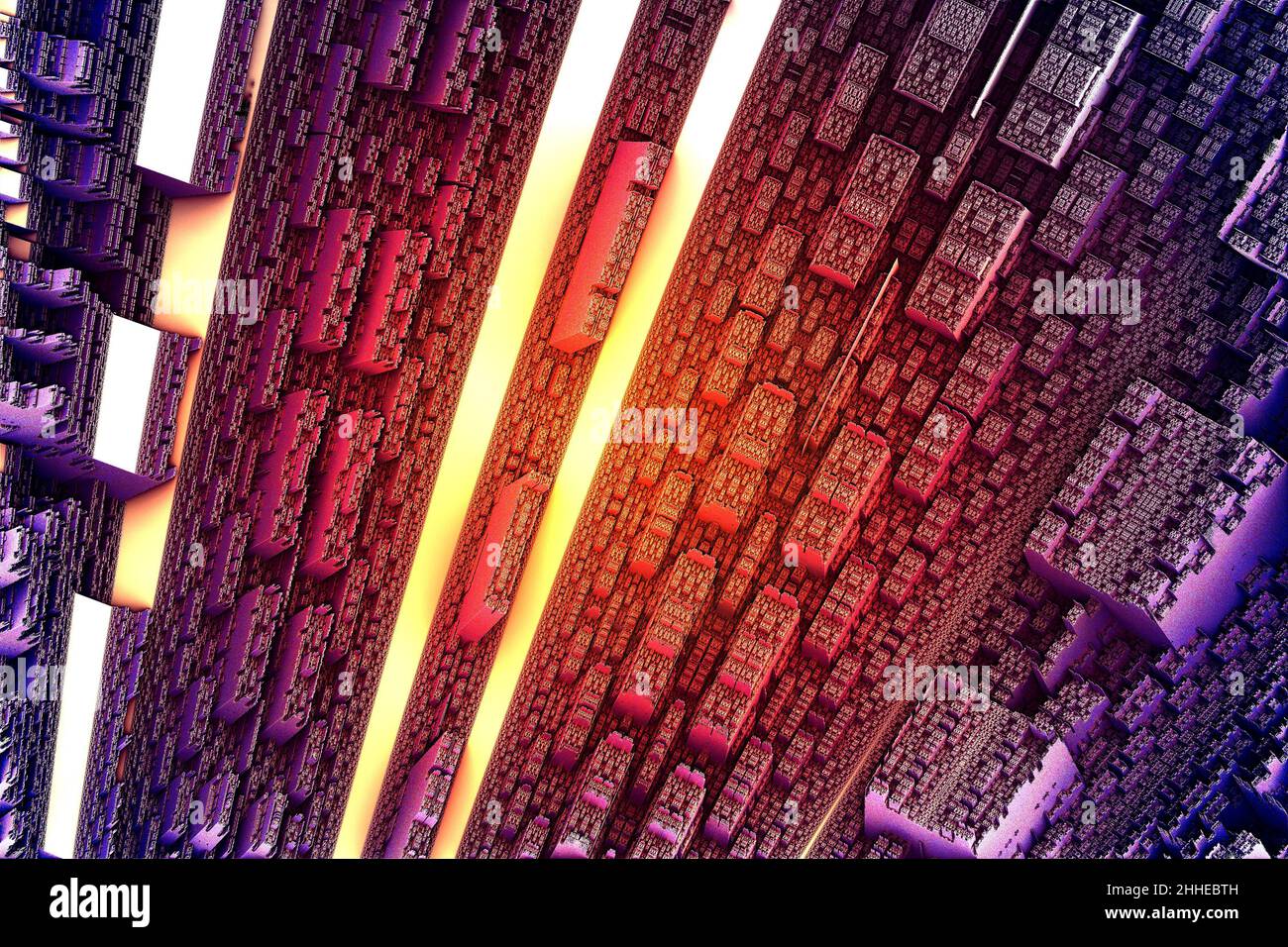 3d fractal background. decorative image for design Stock Photo