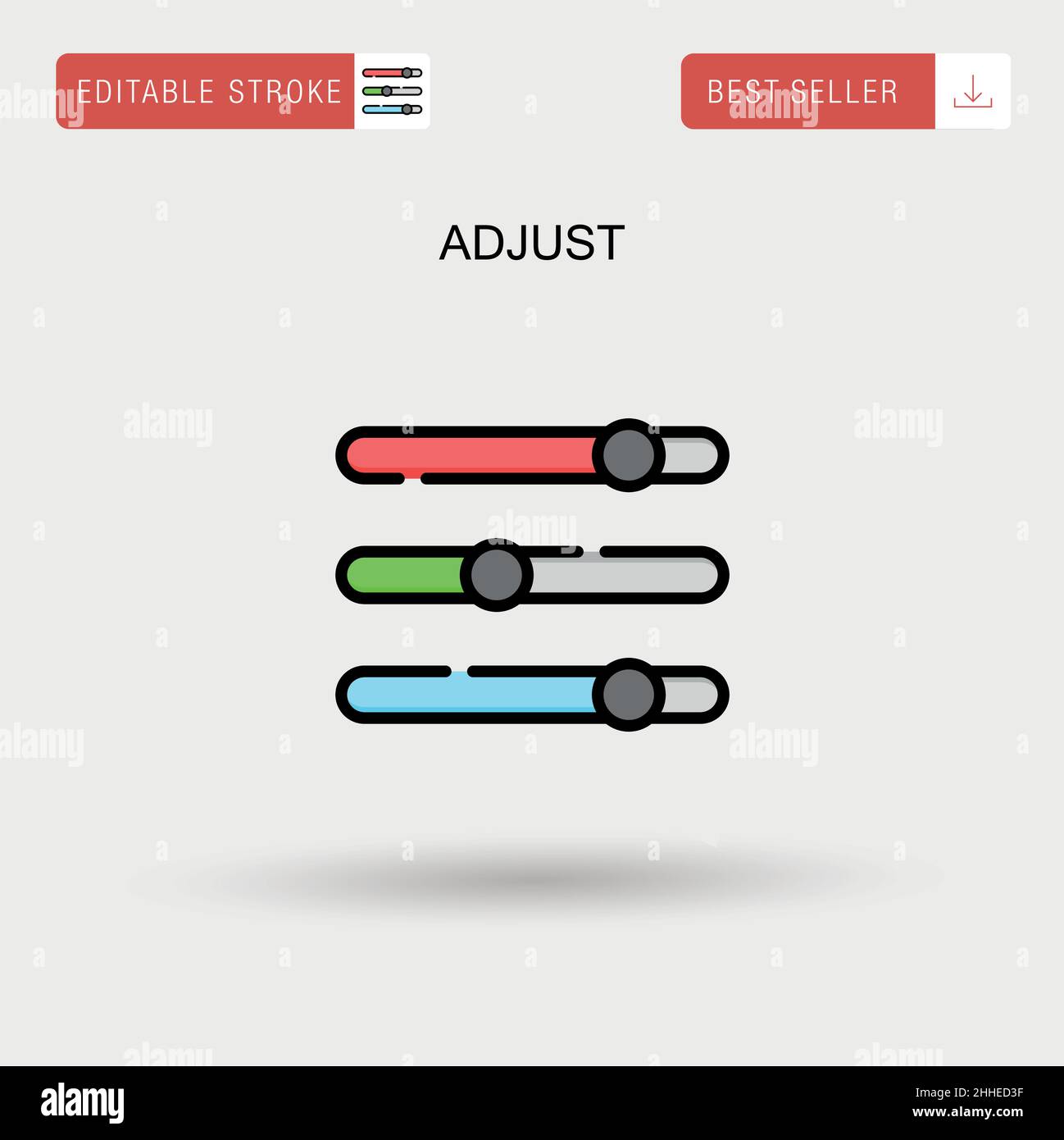 Adjust Simple vector icon Stock Vector Image & Art - Alamy