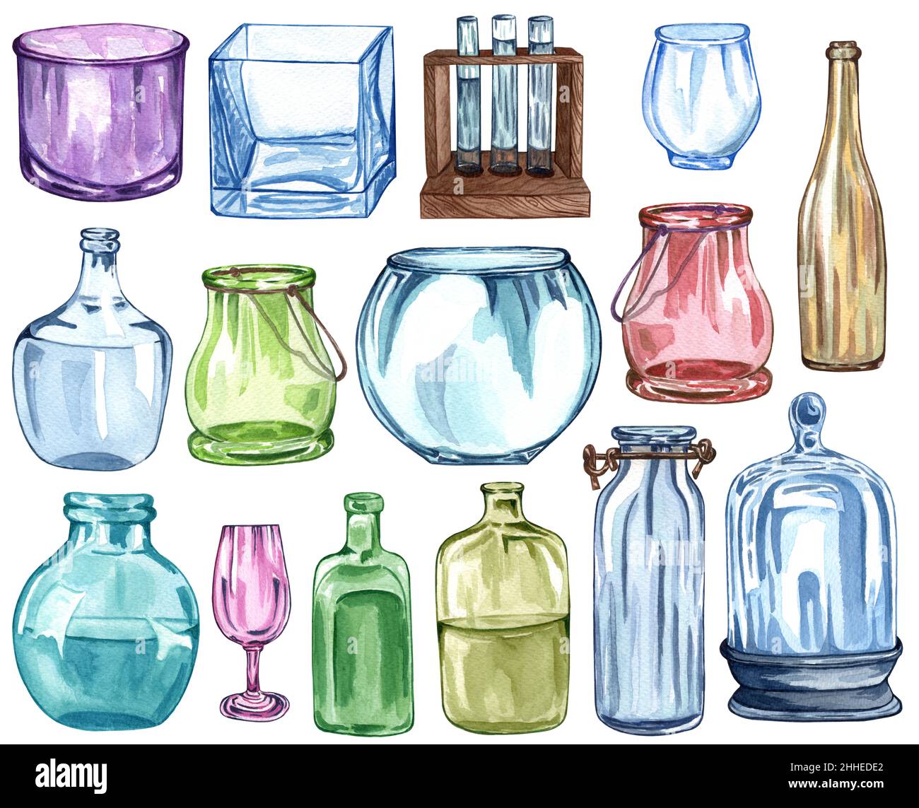 Watercolor glass outlet