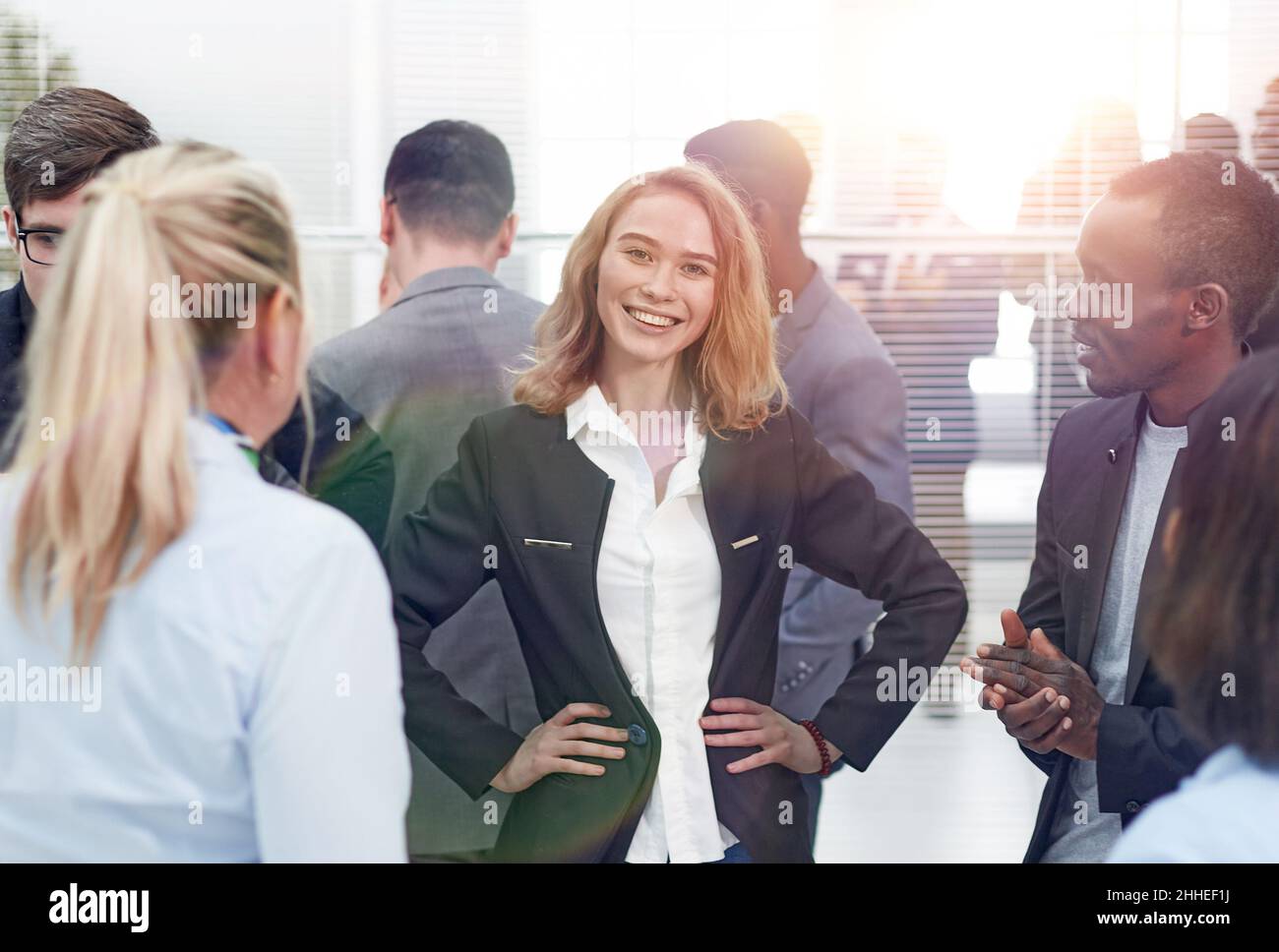 Diverse elderly group office hi-res stock photography and images - Alamy