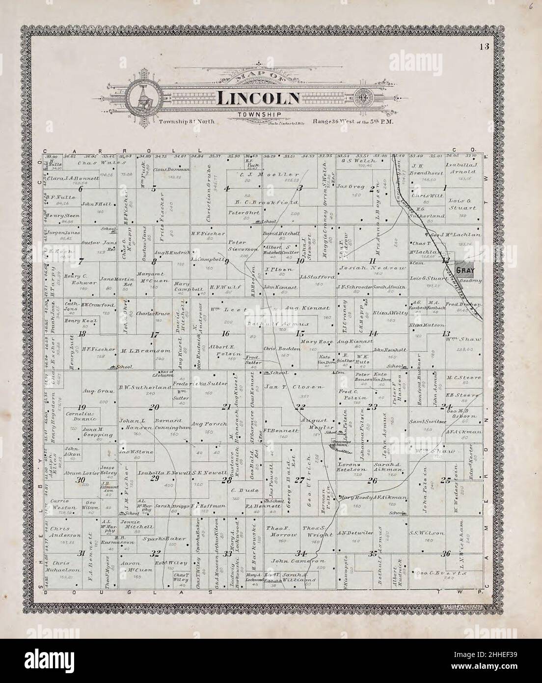 Standard atlas of Audubon County, Iowa including a plat book of the