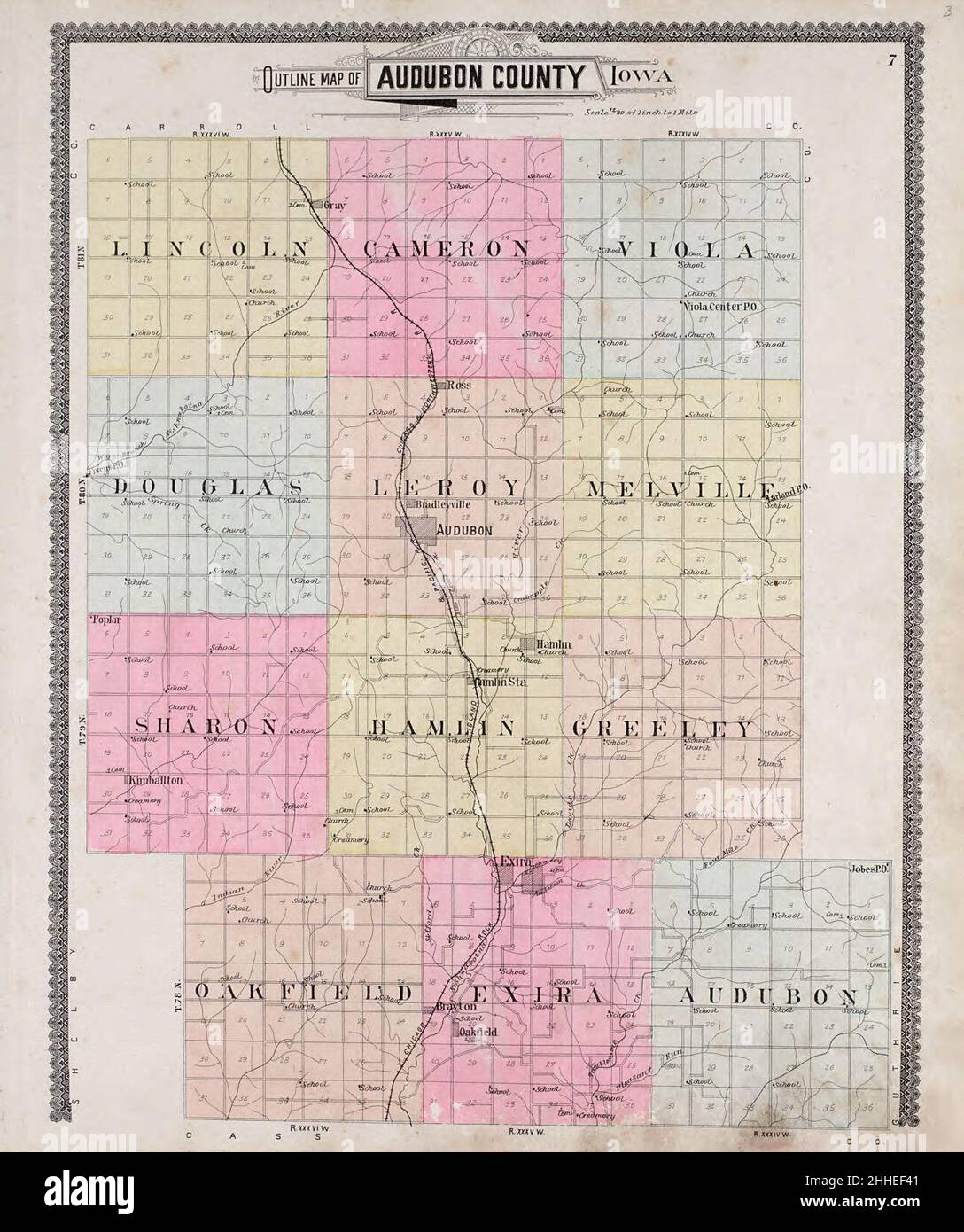 Standard atlas of Audubon County, Iowa including a plat book of the