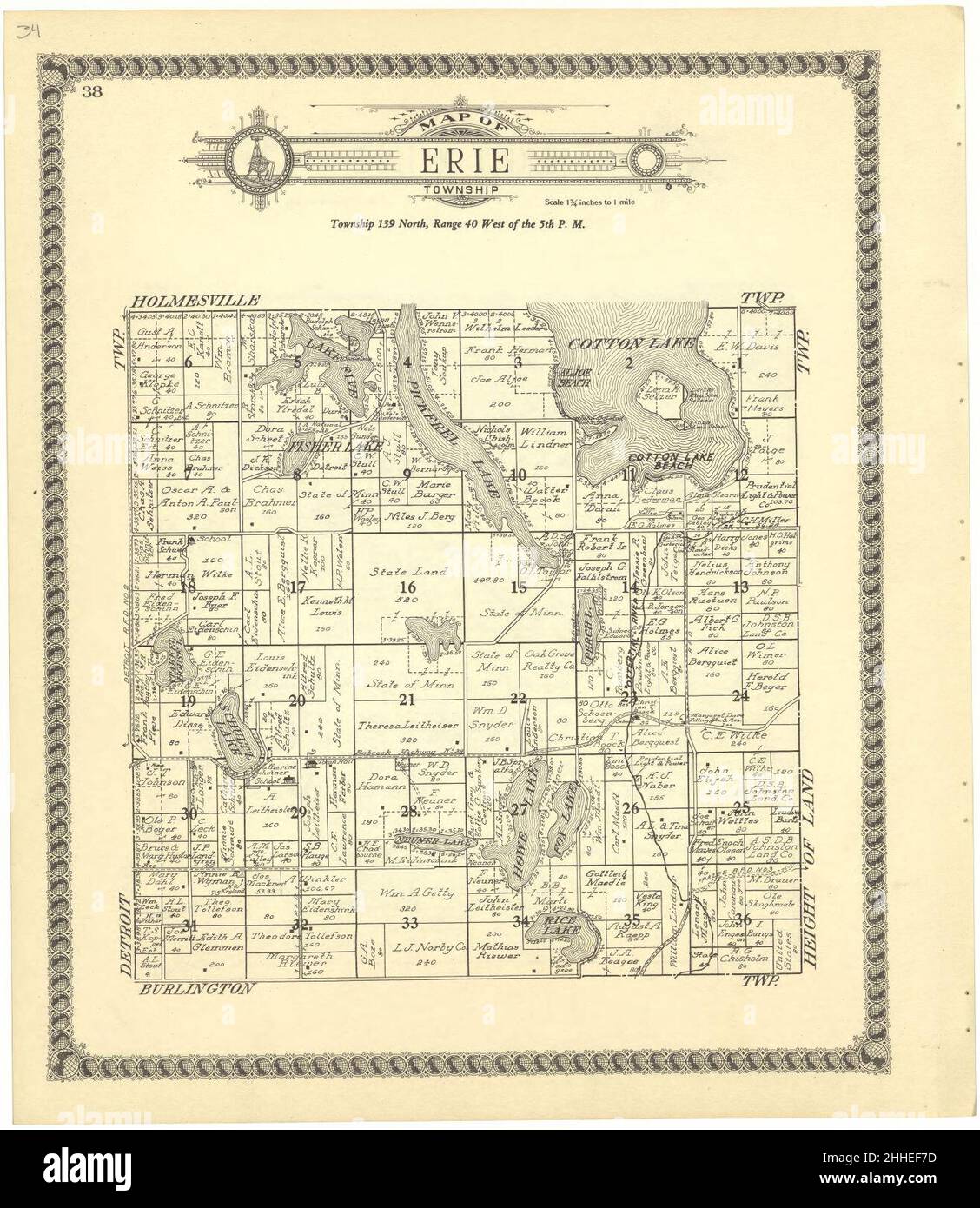 Standard atlas of Becker County, Minnesota including a plat book of