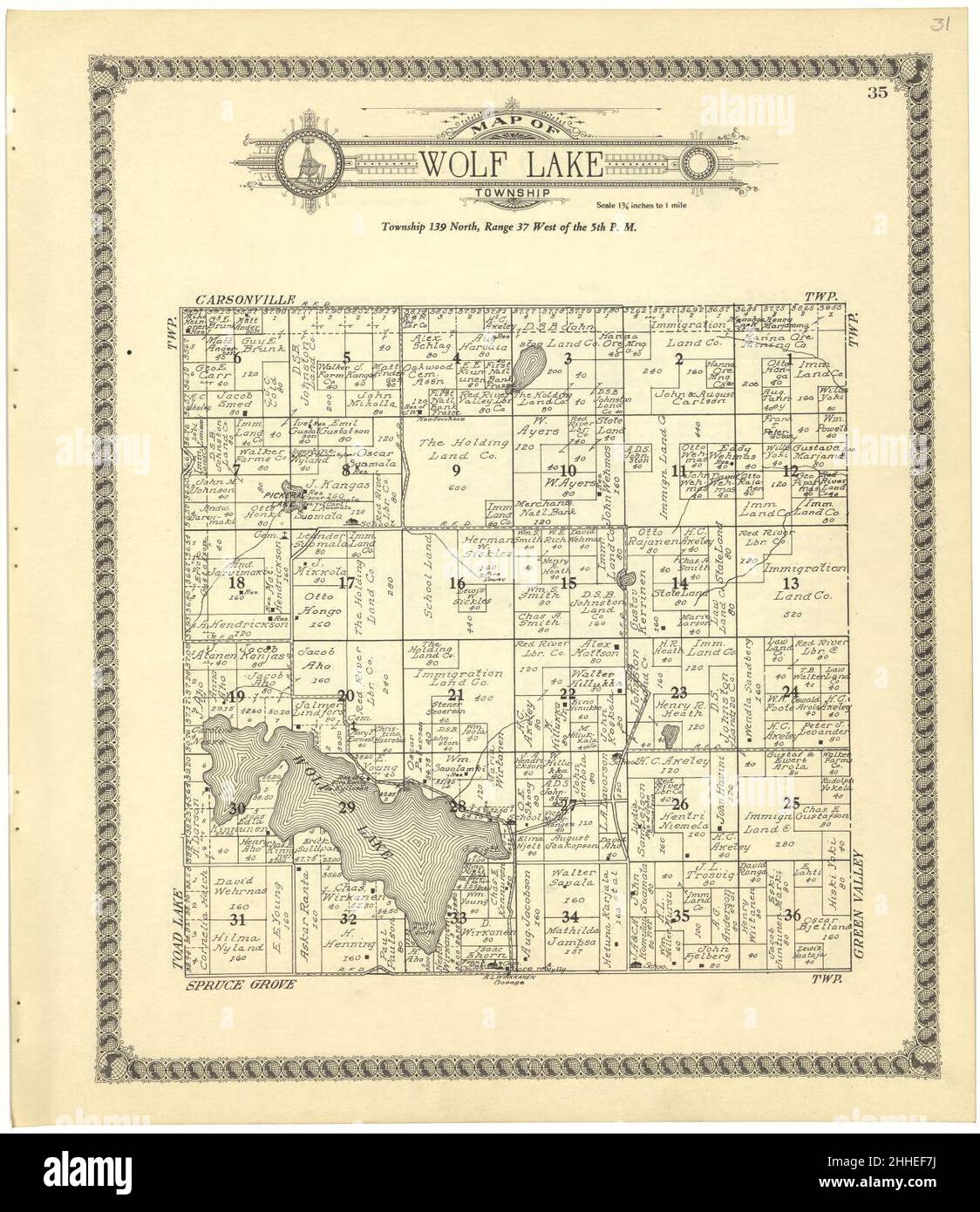 Standard atlas of Becker County, Minnesota including a plat book of