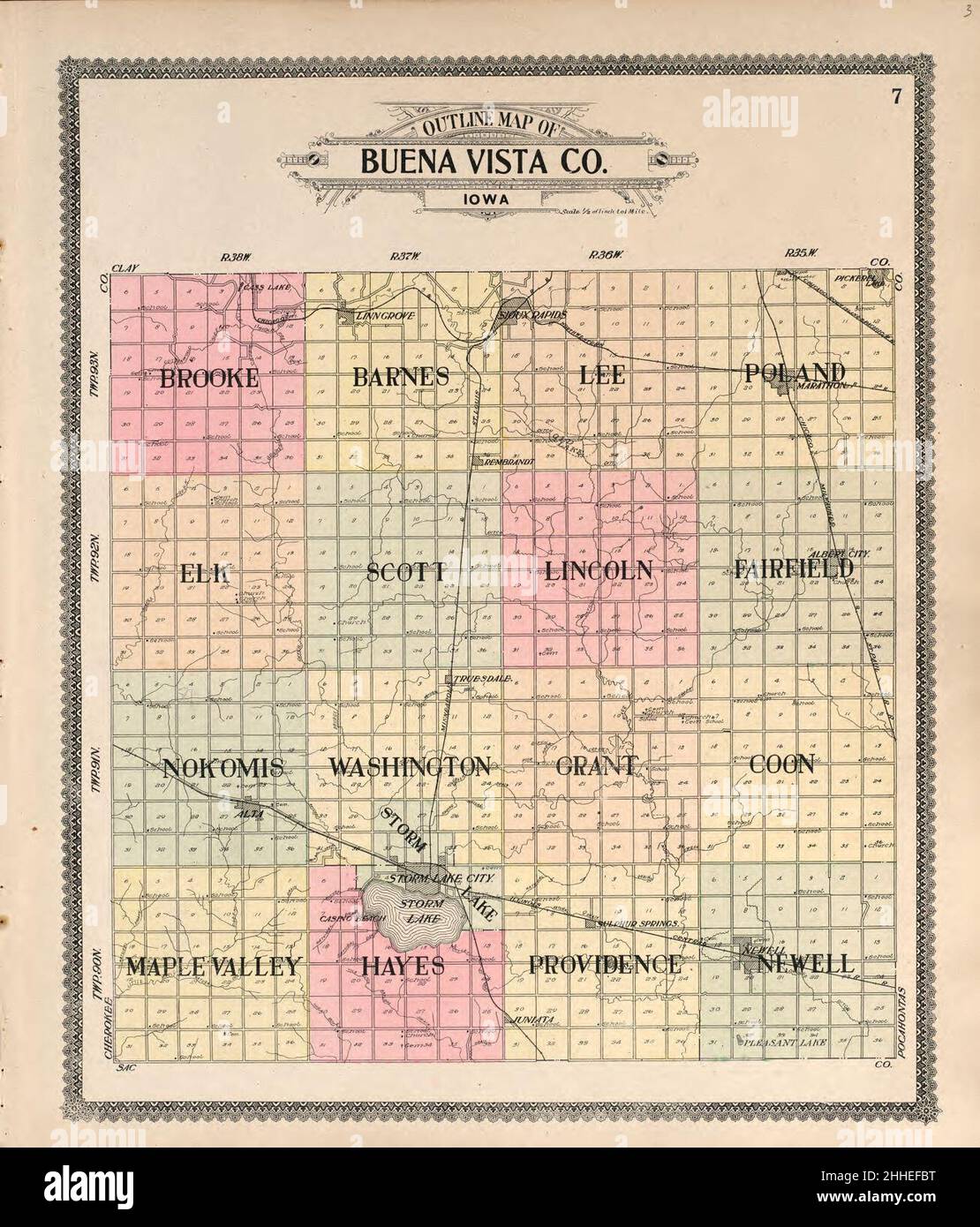 Standard atlas of Buena Vista County, Iowa including a plat book of