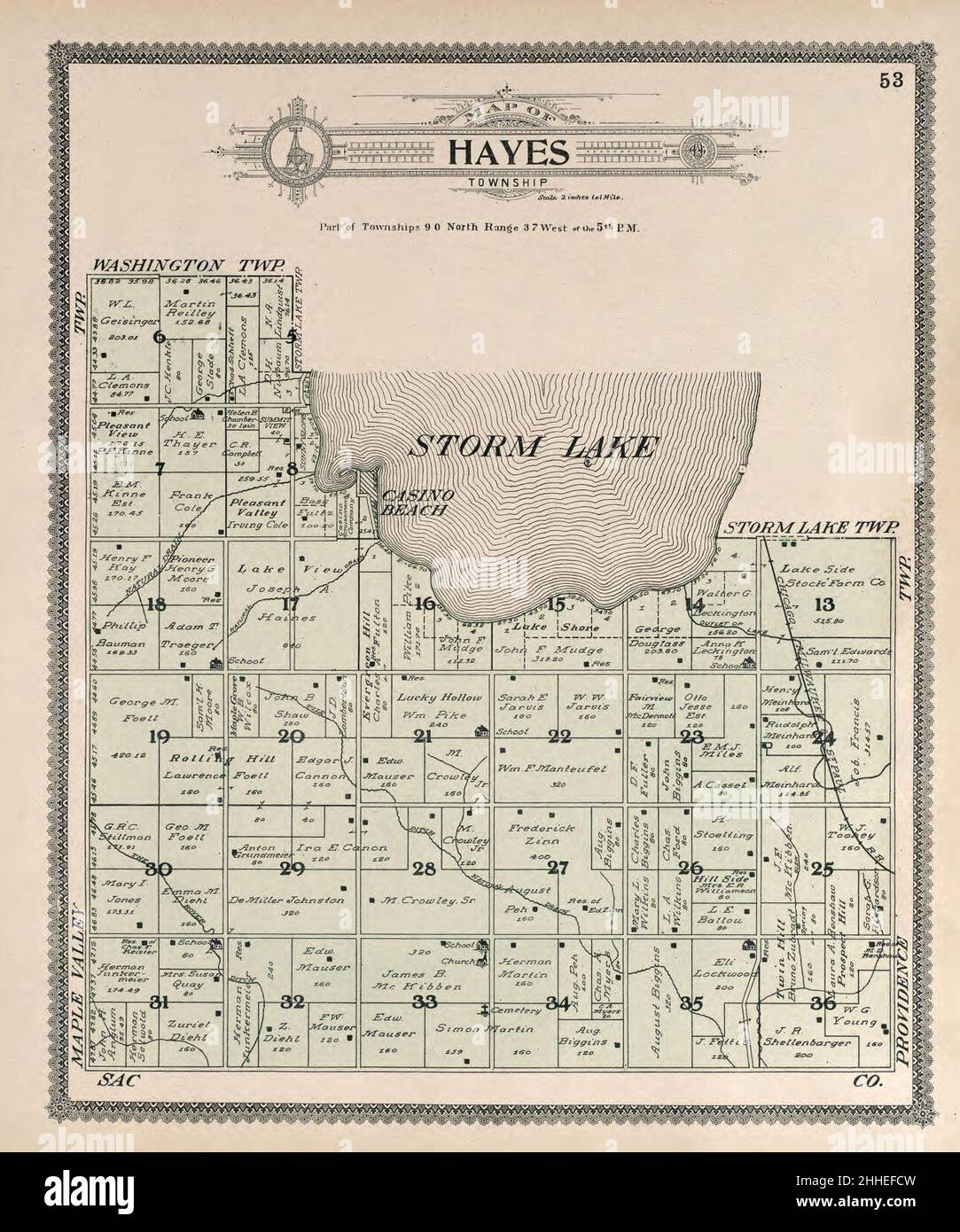 Standard atlas of Buena Vista County, Iowa including a plat book of
