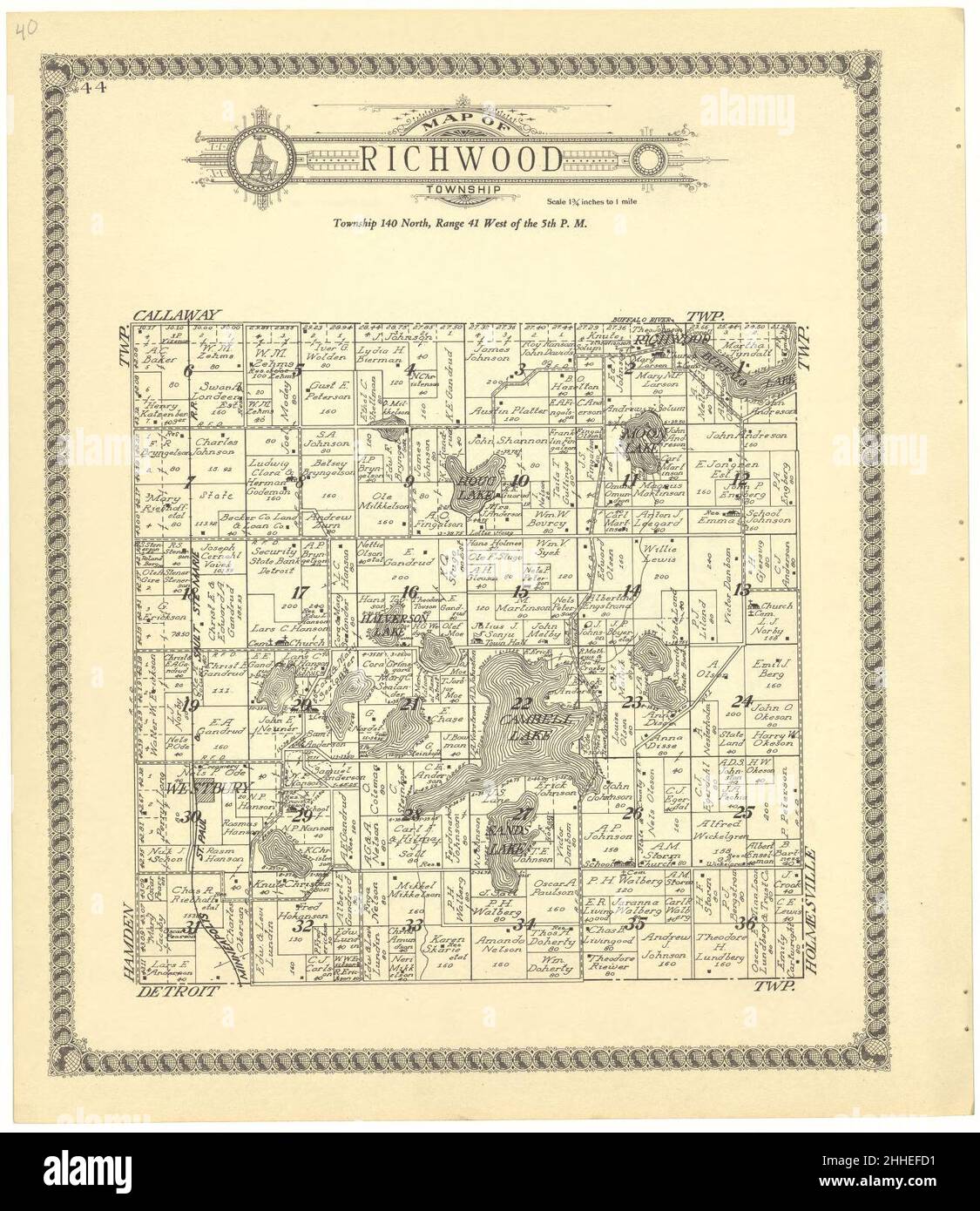 Standard atlas of Becker County, Minnesota including a plat book of
