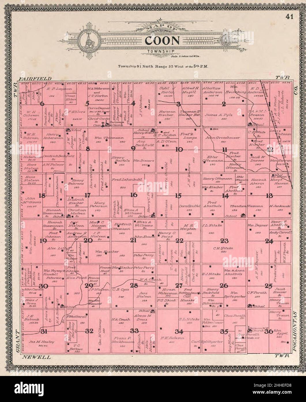Standard atlas of Buena Vista County, Iowa including a plat book of