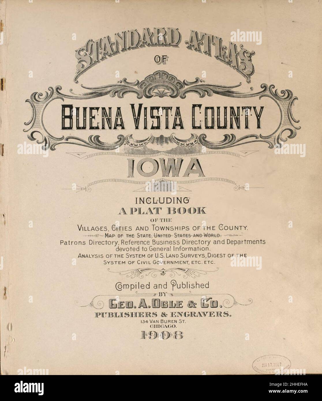 Standard atlas of Buena Vista County, Iowa including a plat book of