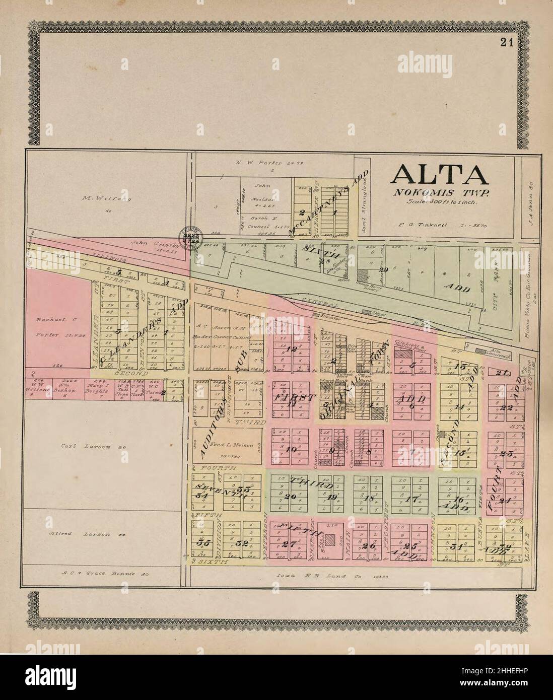 Standard atlas of Buena Vista County, Iowa including a plat book of
