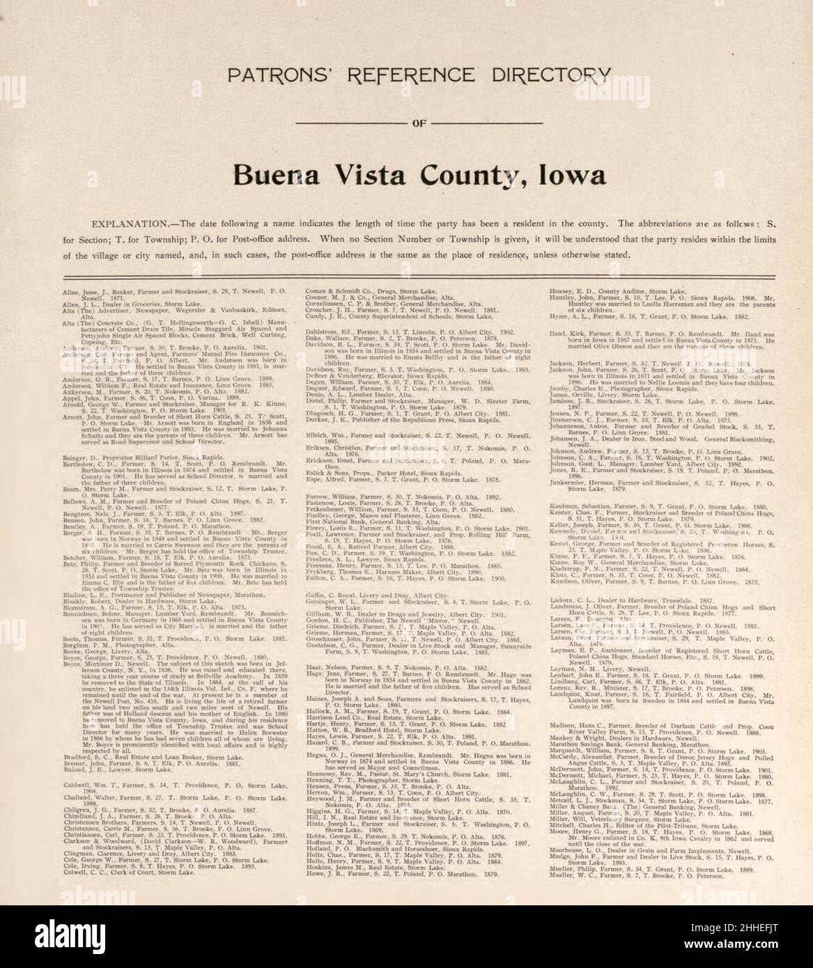 Standard atlas of Buena Vista County, Iowa including a plat book of