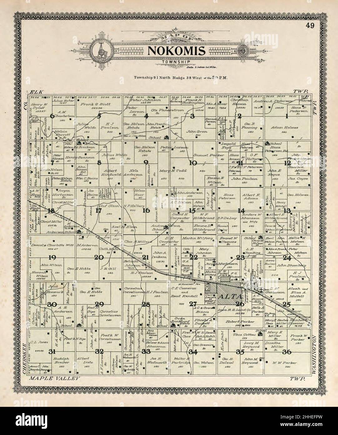 Standard atlas of Buena Vista County, Iowa including a plat book of