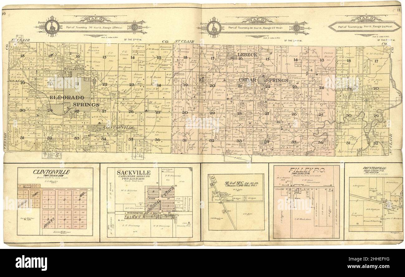 Standard atlas of Cedar County, Missouri including a plat book of the